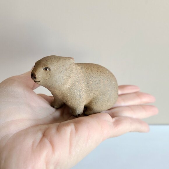 figurine Other - Adorable Australian wombat stone figurine.